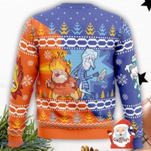Heat and Snow Miser The Year Without a Santa Claus 3D Ugly Christmas Sweater Christmas Gift For Men And Women Product Photo 3