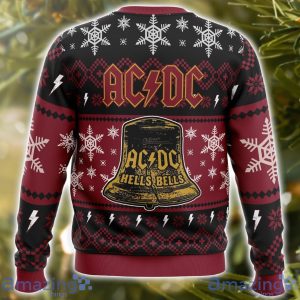 Hells Bells ACDC AOP Ugly Christmas Sweater Christmas Holiday Gift For Men And Women Product Photo 3