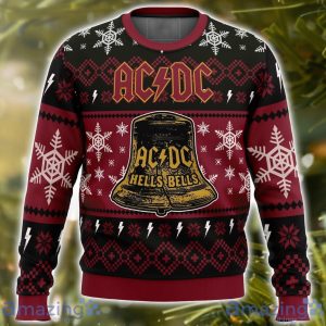 Hells Bells ACDC AOP Ugly Christmas Sweater Christmas Holiday Gift For Men And Women Product Photo 1