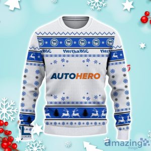 Hertha BSC Ugly Christmas Sweater Ideal Gift For Fans image Hertha BSC Ugly Christmas Sweater Ideal Gift For Fans Product Photo 2
