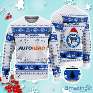 Hertha BSC Ugly Christmas Sweater Ideal Gift For Fans Product Photo 1