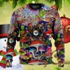 Hippie Mushroom Aliens Stay Hippie Colorful Art Ugly Christmas Sweater Best Gifts For Men And Women