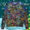 Hippie Owls Peace Life Mix Color Ugly Christmas Sweater Gift For Men And Women