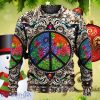 Hippie Peace Sign Galaxy Ugly Christmas Sweater Best Gifts For Men And Women