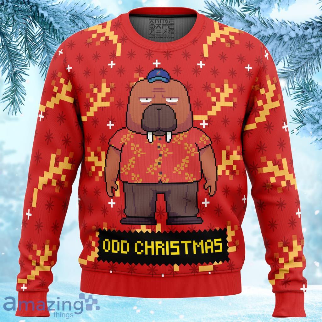 Hiroshi Odokawa Odd Taxi Ugly Christmas Sweater Gift For Men And Women image Hiroshi Odokawa Odd Taxi Ugly Christmas Sweater Gift For Men And Women Product Photo 1