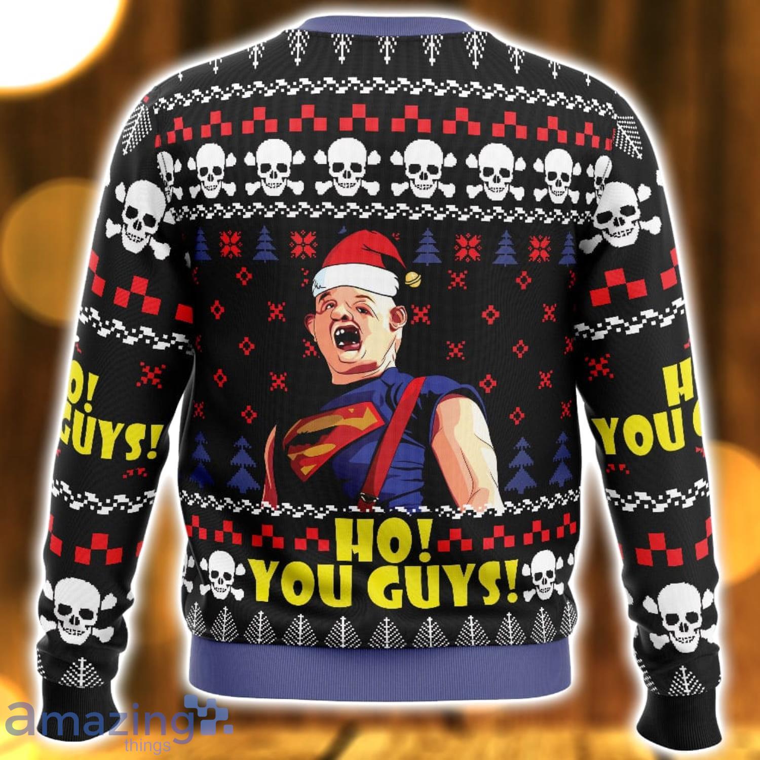Ho! You Guys! The Groonies 3D Ugly Christmas Sweater Nice Christmas Gift For Men And Women image Ho! You Guys! The Groonies 3D Ugly Christmas Sweater Nice Christmas Gift For Men And Women Product Photo 3