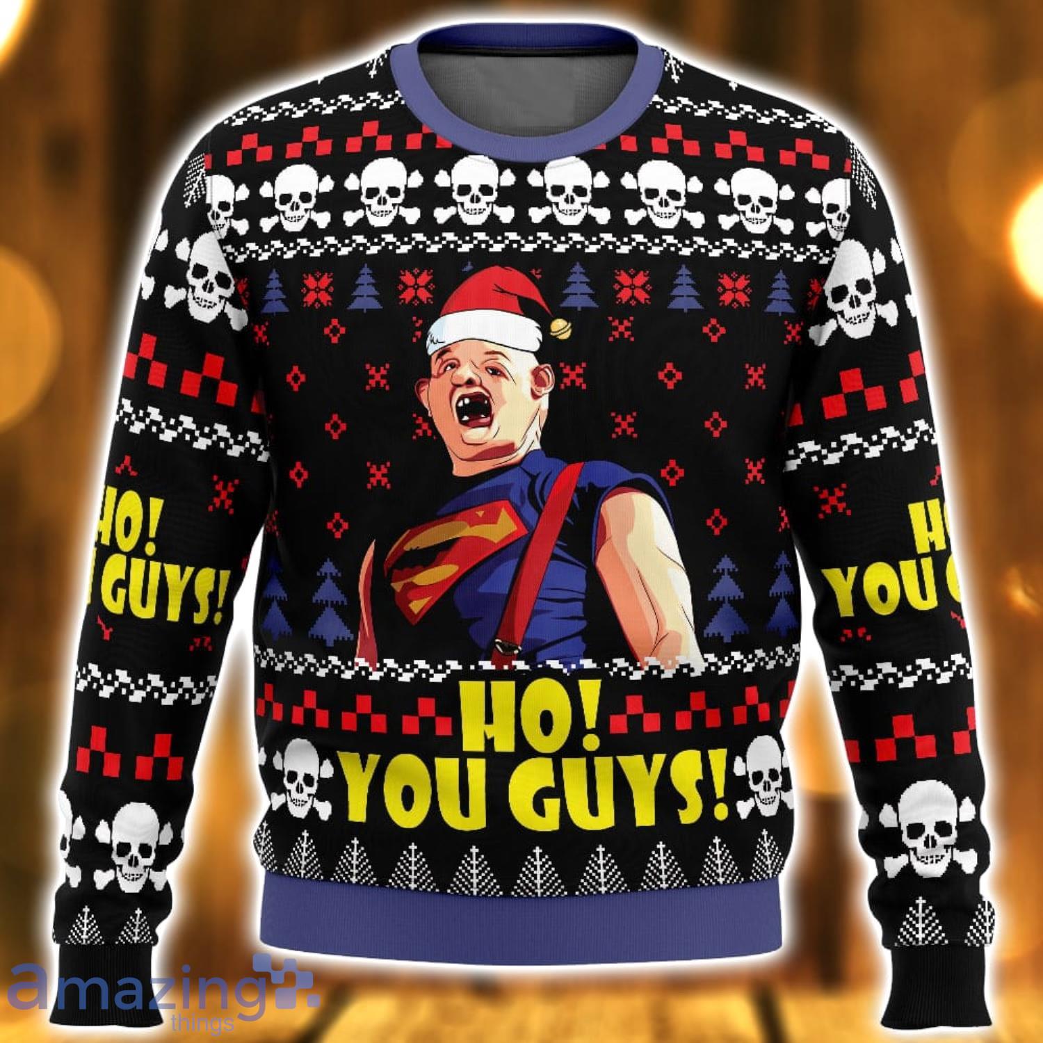 Ho! You Guys! The Groonies 3D Ugly Christmas Sweater Nice Christmas Gift For Men And Women image Ho! You Guys! The Groonies 3D Ugly Christmas Sweater Nice Christmas Gift For Men And Women Product Photo 1