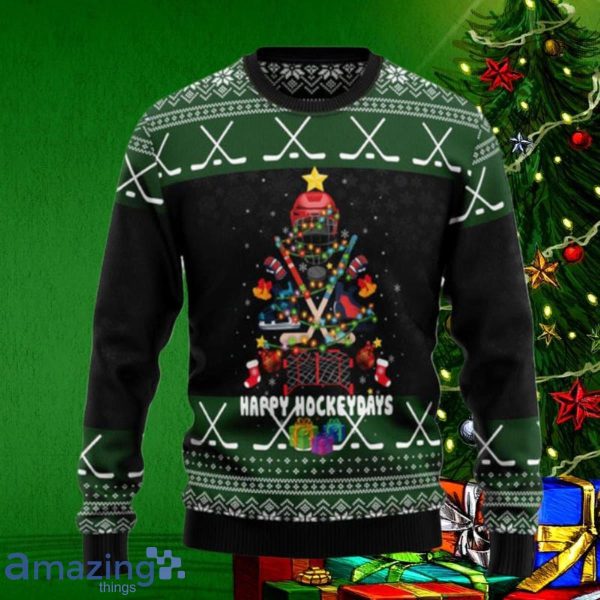 Hockey Christmas Ugly Christmas Sweaters Style Gift Product Photo 1