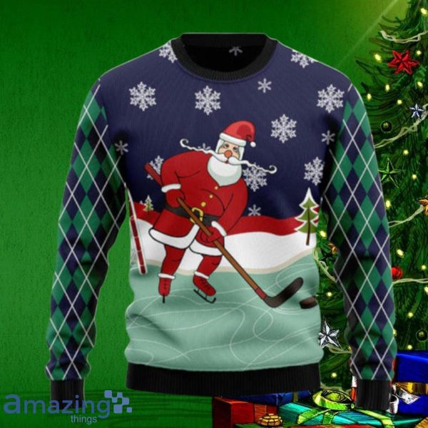 Santa claus hot sale hockey jersey