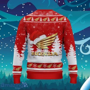 Honda Motorcycle Ugly Christmas Sweater Unique Gifts For Men Women image Honda Motorcycle Ugly Christmas Sweater Unique Gifts For Men Women Product Photo 3