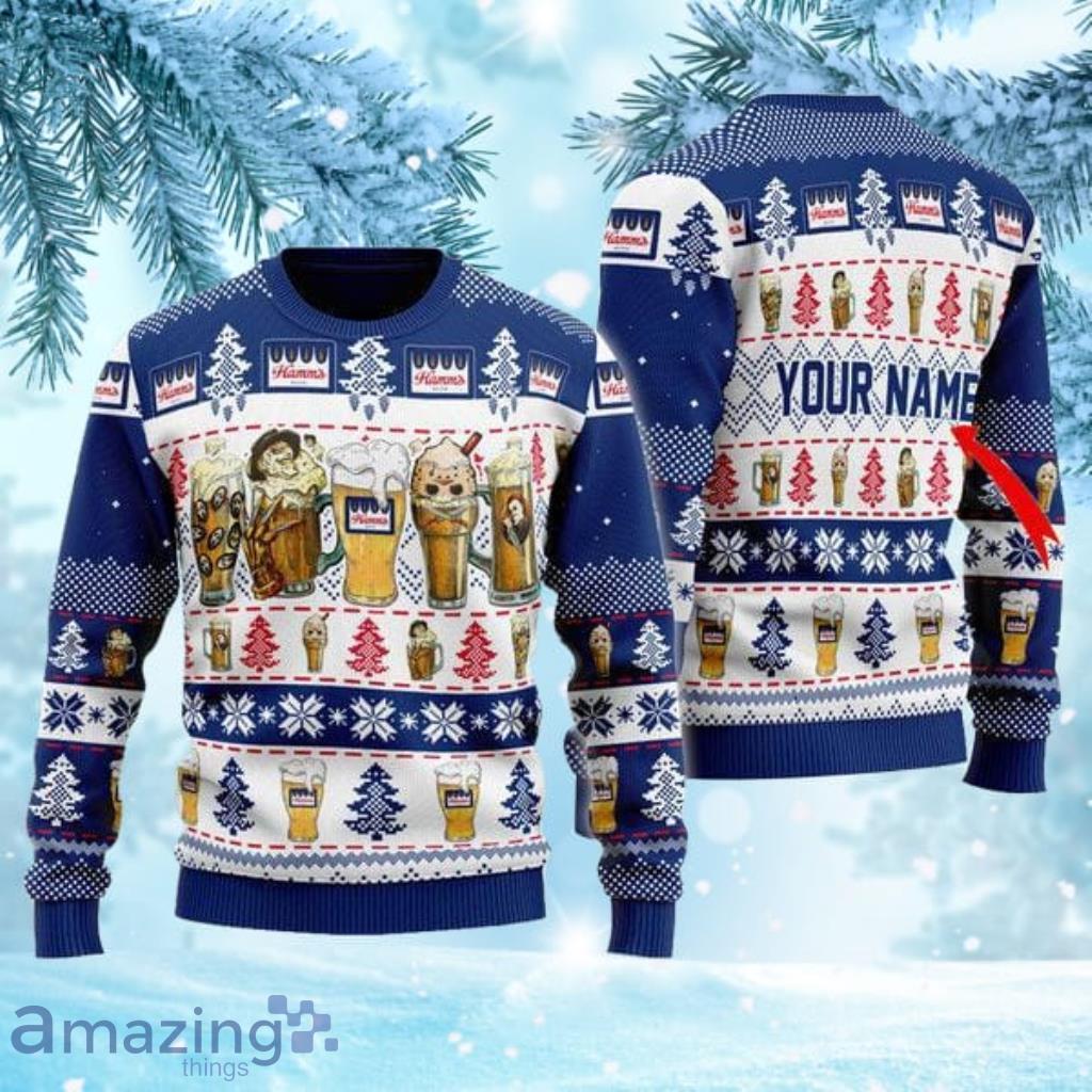 Horror Characters Hamm’S Beer Personalized Ugly Christmas Sweaters Gift Christmas Product Photo 1