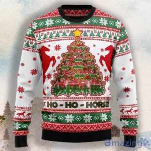 Horse Christmas Tree Ugly Christmas Sweater For Men & Women Product Photo 1