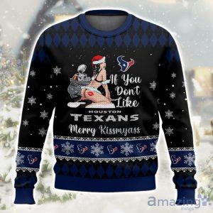 Houston Texans Kissmyass Ugly Christmas Sweater Product Photo 1