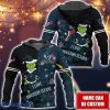 Houston Texans NFL Fans Grinch Love All Over Printed 3D Hoodie Custom Name Christmas Gift