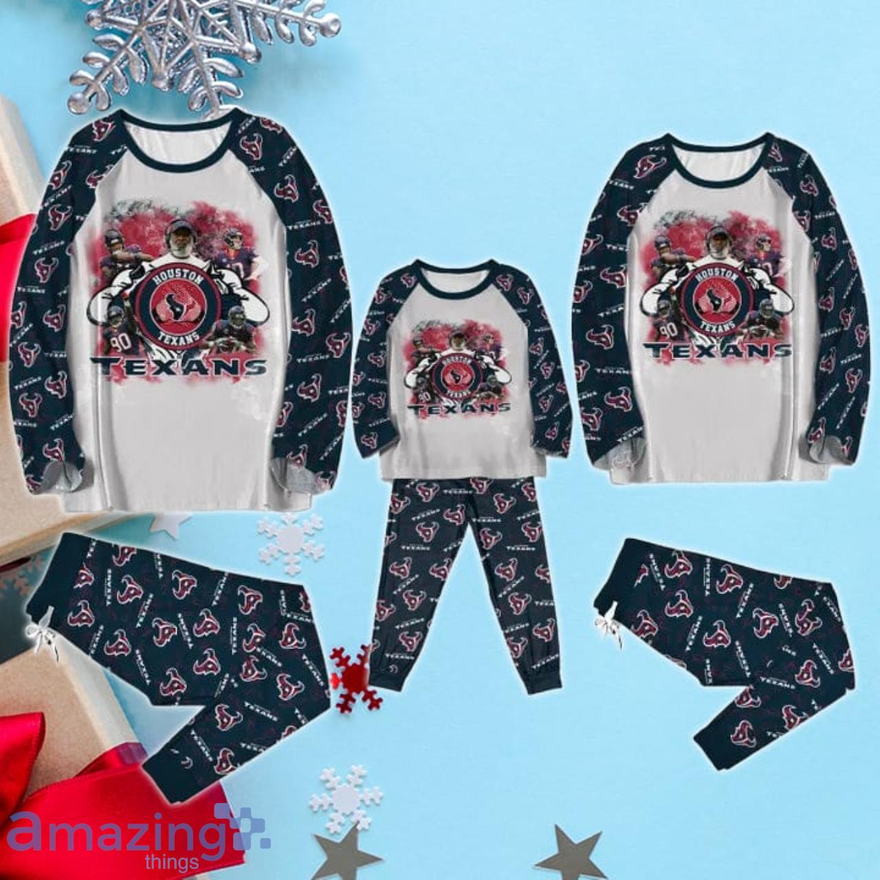 Houston Texans Transfer Limited Edition Pajamas Set image Houston Texans Transfer Limited Edition Pajamas Set Product Photo 3