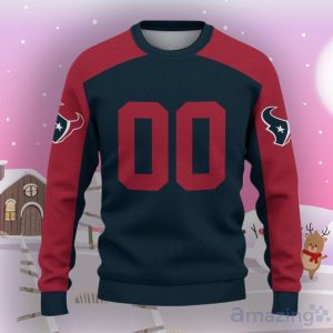 Houston Texans Ugly Sweater Custom Name And Number Hot Design For Christmas Gift Product Photo 2