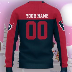 Houston Texans Ugly Sweater Custom Name And Number Hot Design For Christmas Gift Product Photo 3