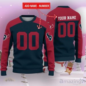 Houston Texans Ugly Sweater Custom Name And Number Hot Design For Christmas Gift Product Photo 1