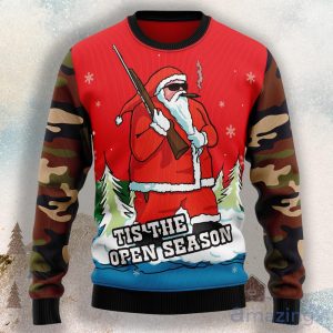 Hunting Santa Christmas Ugly Christmas Sweater Product Photo 1