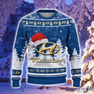 Hyundai Tucson Santa Hat Pattern Ugly Christmas Sweater For Men And Women Product Photo 2