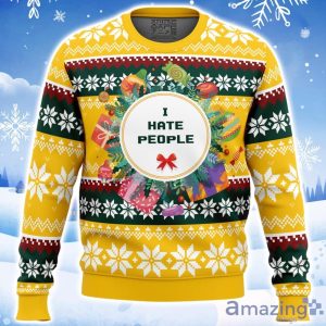 I Hate People Parody Ugly Christmas Sweater Product Photo 1