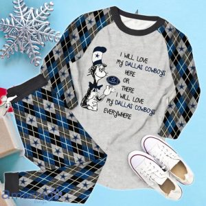 I Will Love My Dallas Cowboys Everywhere Limited Edition Pajamas Set Product Photo 2