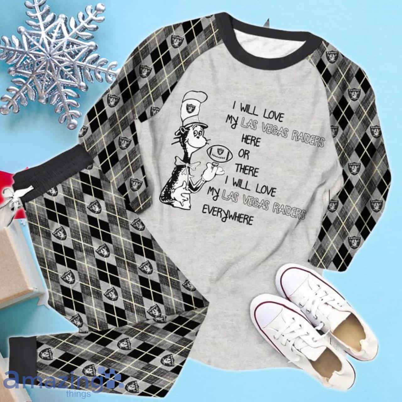 I Will Love My Las Vegas Raiders Everywhere Limited Edition Pajamas Set image I Will Love My Las Vegas Raiders Everywhere Limited Edition Pajamas Set Product Photo 3