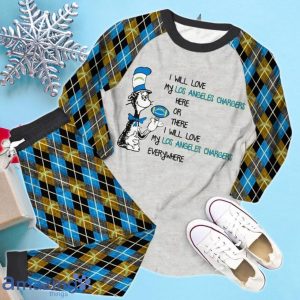 I Will Love My Los Angeles Chargers Everywhere Pajama Set Product Photo 2