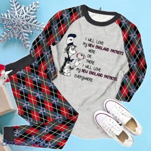I Will Love My New England Patriots Everywhere Pajama Set Product Photo 2