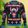 I Wish you Love Stitch 2023 Ugly Sweater Christmas Impressive Gift For Men And Women