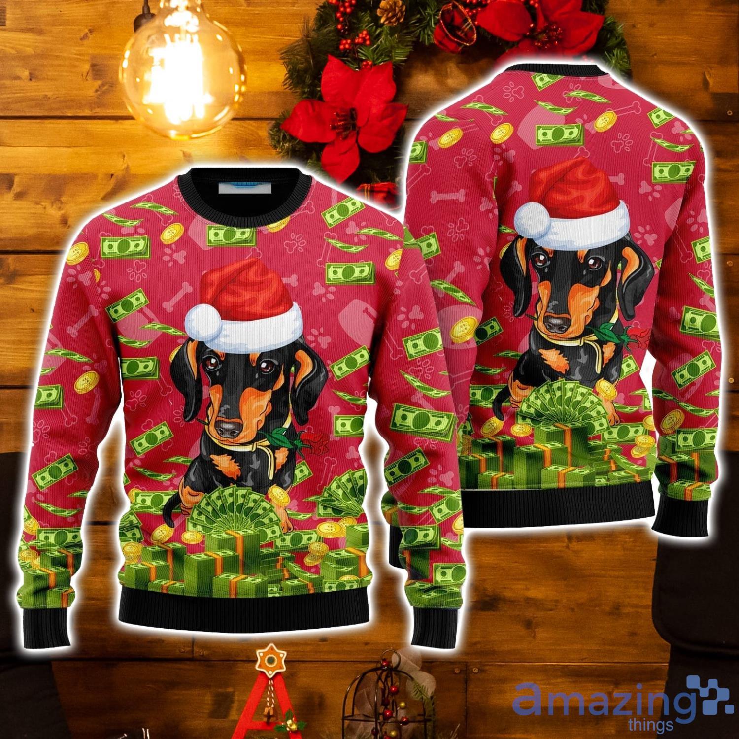 I Work Hard So That My Dog Can Have A Better Life Ugly Christmas Sweater Family Christmas Gift Ideas image I Work Hard So That My Dog Can Have A Better Life Ugly Christmas Sweater Family Christmas Gift Ideas Product Photo 1