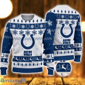 Indianapolis Colts Logo Cute Ugly Christmas Sweater 3D Printed Unisex Sweater Product Photo 1