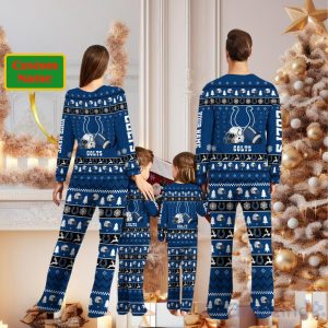 Indianapolis Colts Personalized Christmas Pajamas For Fans Product Photo 2