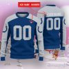 Indianapolis Colts Ugly Sweater Custom Name And Number Hot Design For Christmas Gift