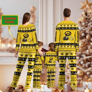 Iowa Hawkeyes Personalized Christmas Pajamas For Fans Product Photo 2
