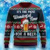 It’s The Most Wonderful Time For A Beer Christmas Ugly Sweatshirt Sweater For Family
