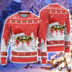 JAC Santa Hat Pattern Ugly Christmas Sweater For Men And Women Product Photo 1