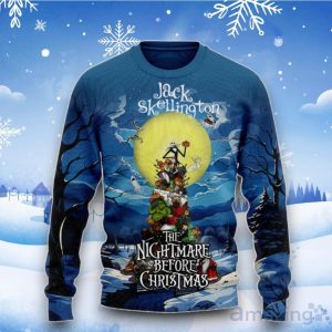 Jack Skellington The Nightmare Before Christmas Nice Or Naughty Ugly Sweater Product Photo 2