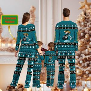 Jacksonville Jaguars Personalized Christmas Pajamas For Fans Product Photo 2