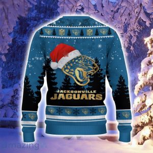 Jacksonville Jaguars Santa Hat Pattern Ugly Christmas Sweater For Men And Women Product Photo 3