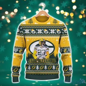 Jaire Alexander Green Bay Packers Packers For Life NFL Christmas Ugly Sweater Product Photo 2