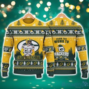 Jaire Alexander Green Bay Packers Packers For Life NFL Christmas Ugly Sweater Product Photo 1