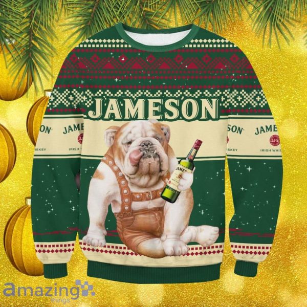 Jameson Bulldog Christmas Ugly Sweater Gift For Men And Women Product Photo 1