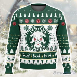 Jameson Titties Funny Ugly Christmas Sweater Product Photo 1