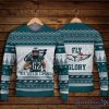Jason Kelce Philadelphia Eagles Big Yeti Is Coming Fly To Glory NFL Christmas Ugly Sweater