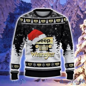 Jeep Wrangler Santa Hat Pattern Ugly Christmas Sweater For Men And Women Product Photo 2