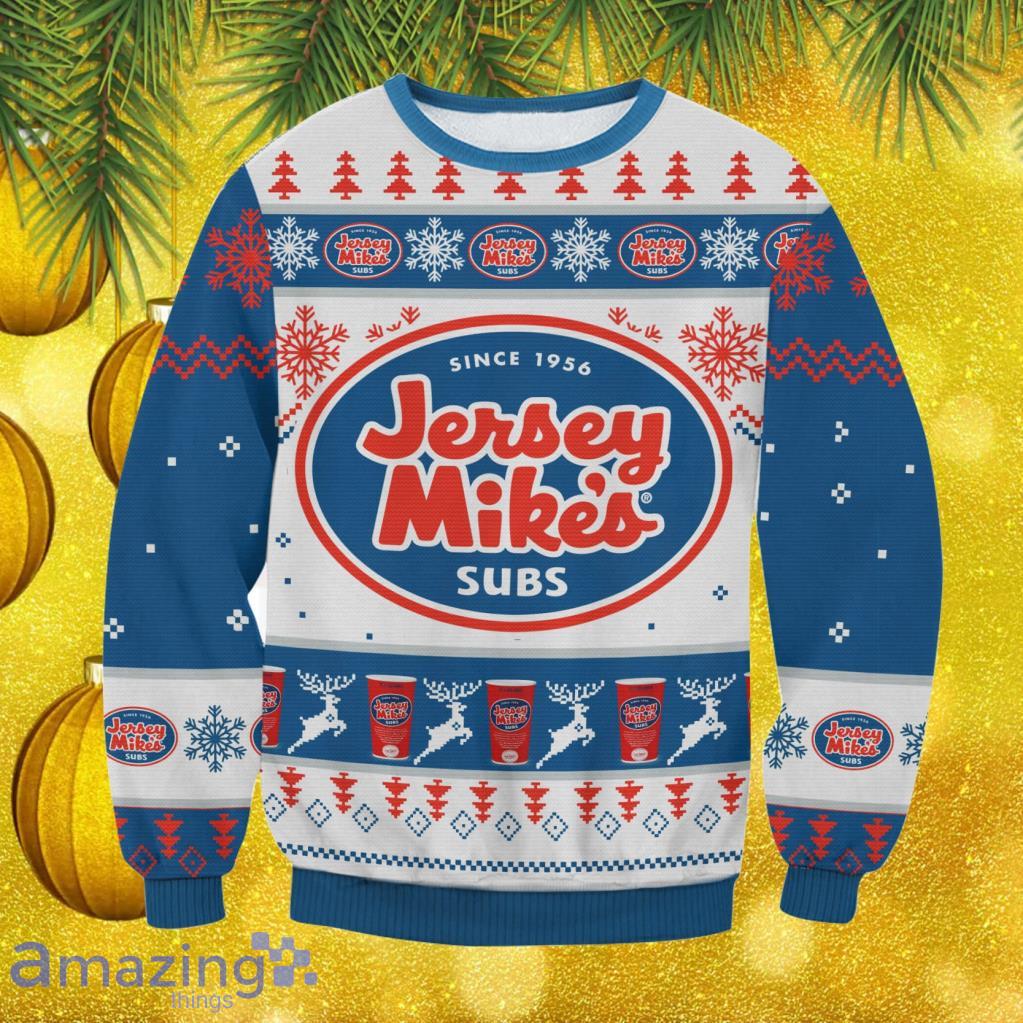 Jersey Mike's Christmas Ugly Sweater Gift For Men And Women image Jersey Mike's Christmas Ugly Sweater Gift For Men And Women