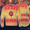 Jim Beam Ugly Christmas Sweater Pine Trees Reindeer Pattern Beer Loves Jim Beam ugly sweater