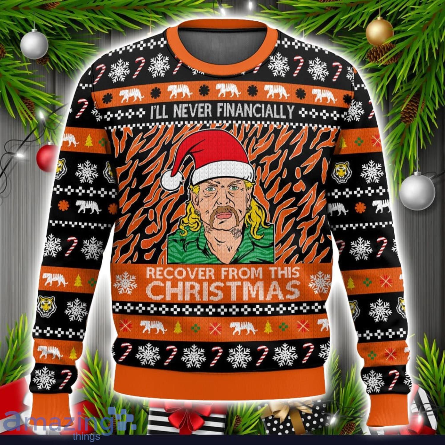 Joe Exotic Tiger King Ugly Xmas 3D Ugly Christmas Sweater Xmas