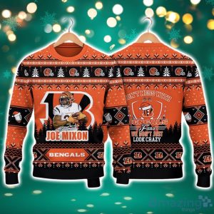 Joe Mixon Cincinnati Bengals Do Not Mess With Bengals Fan NFL Christmas Ugly Sweater Product Photo 1